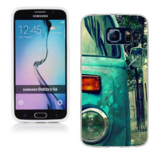 Husa Samsung Galaxy S6 G920 Silicon Gel Tpu Model Vintage Car foto