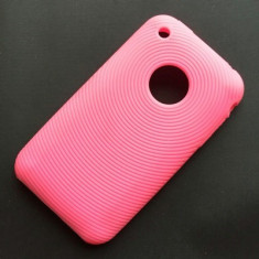 Husa iPhone 3GS Silicon Swirl Roz foto