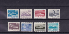 ROMANIA 1974 LP 838 NAVE MARITIME SI FLUVIALE (UZUALE) SERIE MNH foto