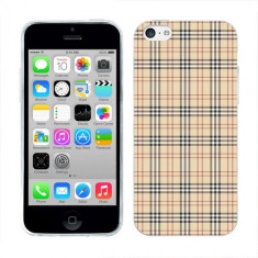 Husa iPhone 5C Silicon Gel Tpu Model Burberry Pattern foto