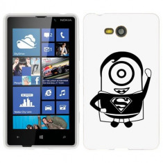 Husa Nokia Lumia 820 Silicon Gel Tpu Model Minion Superman foto