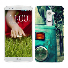 Husa LG G2 Silicon Gel Tpu Model Vintage Car foto