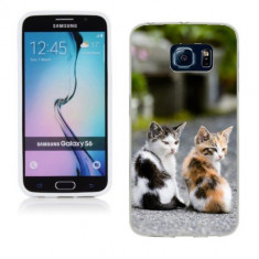 Husa Samsung Galaxy S6 G920 Silicon Gel Tpu Model Kitties foto