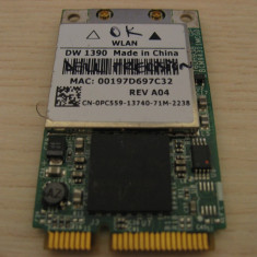 Placa de retea wireless Dell DW 1390, 0PC559, Precision M65 M95 M4300 M6300