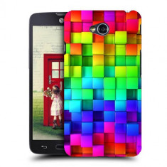 Husa LG L70 Silicon Gel Tpu Model Colorful Cubes foto