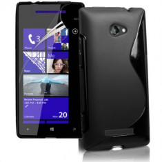 Husa HTC Windows Phone 8X Silicon Gel TPU S-Line Neagra foto
