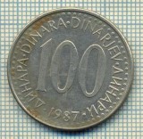 10667 MONEDA- YUGOSLAVIA - 100 DINARA -anul 1987 -STAREA CARE SE VEDE