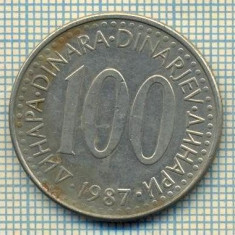 10667 MONEDA- YUGOSLAVIA - 100 DINARA -anul 1987 -STAREA CARE SE VEDE