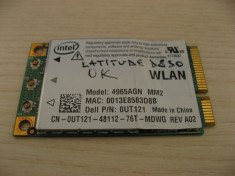 Placa de retea wireless laptop Dell Latitude D830, Intel 4965AGN, 0UT121 foto