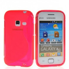 Husa Samsung S6802 Galaxy Ace Duos Silicon Gel Tpu S-Line Roz foto