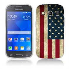 Husa Samsung Galaxy Ace 4 G357 Silicon Gel Tpu Model USA Flag foto