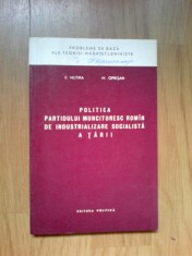 d9 Politica partidului muncitoresc roman de industrializare socialita a tarii