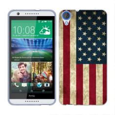 Husa HTC Desire 820 Silicon Gel Tpu Model USA Flag foto