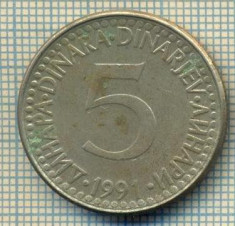 10671 MONEDA- YUGOSLAVIA - 5 DINARA -anul 1991 -STAREA CARE SE VEDE foto