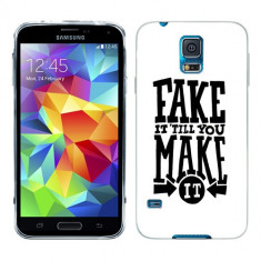 Husa Samsung Galaxy S5 G900 G901 Plus G903 Neo Silicon Gel Tpu Model Fake It foto