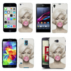 Husa Samsung Galaxy S2 i9100 Silicon Gel Tpu Model Marilyn Monroe Bubble Gum foto