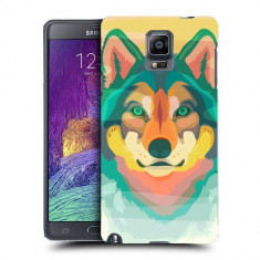 Husa Samsung Galaxy Note 4 N910 Silicon Gel Tpu Model Desen Lup foto