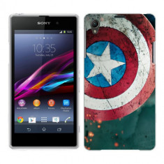 Husa SONY Xperia Z1 Silicon Gel Tpu Model Captain America foto