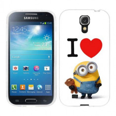 Husa Samsung Galaxy S4 i9500 i9505 Silicon Gel Tpu Model I Love Minions foto