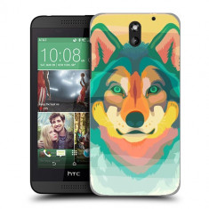 Husa HTC Desire 610 Silicon Gel Tpu Model Desen Lup foto