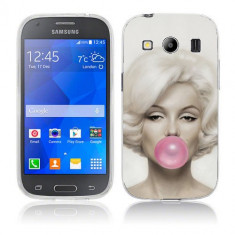 Husa Samsung Galaxy Ace 4 G357 Silicon Gel Tpu Model Marilyn Monroe Bubble Gum foto
