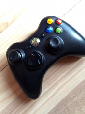 Controller joystick Xbox 360 Wireless Black foto