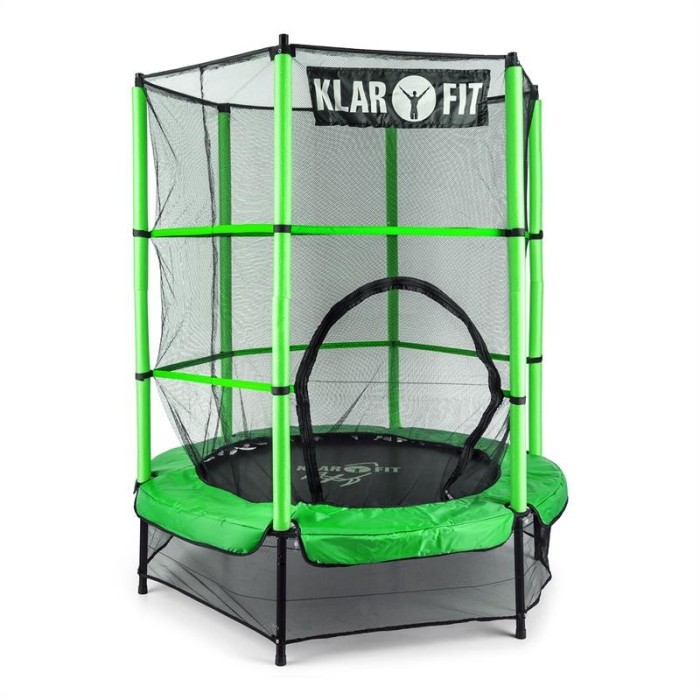KLARFIT ROCKETKID, verde, 140 cm, trambulină foto mare KLARFIT ROCKETKID, verde, 140 cm, trambulină foto mare