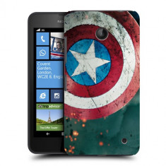 Husa Nokia Lumia 635 630 Silicon Gel Tpu Model Captain America foto