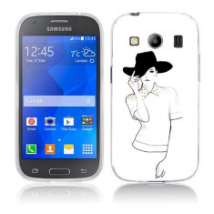 Husa Samsung Galaxy Ace 4 G357 Silicon Gel Tpu Model Women Draw V1 foto