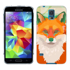 Husa Samsung Galaxy S5 G900 G901 Plus G903 Neo Silicon Gel Tpu Model Desen Vulpe foto