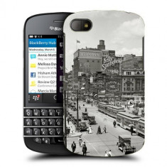 Husa BlackBerry Q10 Silicon Gel Tpu Model Vintage City foto