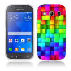 Husa Samsung Galaxy Ace 4 G357 Silicon Gel Tpu Model Colorful Cubes foto