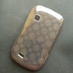 Husa Samsung Galaxy Fit S5670 Silicon Gel TPU Circles Gri foto