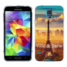 Husa Samsung Galaxy S5 G900 G901 Plus G903 Neo Silicon Gel Tpu Model Paris foto