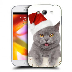 Husa Samsung Galaxy Grand Neo i9060 i9080 i9082 Silicon Gel Tpu Model Craciun Christmas Kitty foto