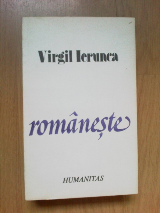 e1 Romaneste - Virgil Ierunca