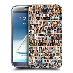 Husa Samsung Galaxy Note 2 N7100 Silicon Gel Tpu Model Small Portraits foto