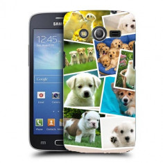 Husa Samsung Galaxy Core 4G LTE G386F Silicon Gel Tpu Model Puppies Collage foto