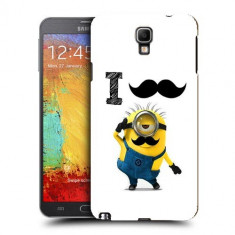 Husa Samsung Galaxy Note 3 Neo N7505 Silicon Gel Tpu Model Minion Mustache foto