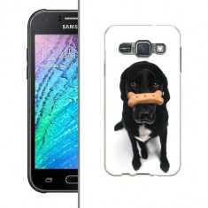 Husa Samsung Galaxy J1 J100 Silicon Gel Tpu Model Black Puppy foto