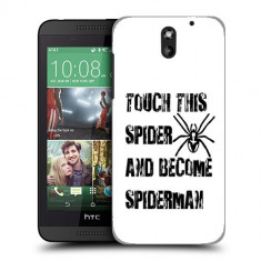 Husa HTC Desire 610 Silicon Gel Tpu Model Spider Touch B&amp;amp;W foto