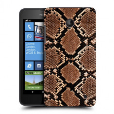 Husa Nokia Lumia 635 630 Silicon Gel Tpu Model Animal Print Snake foto
