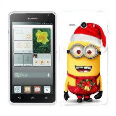 Husa Huawei Ascend Y530 Silicon Gel Tpu Model Craciun Minion Christmas foto