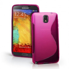 Husa Samsung N9000 Galaxy Note 3 Silicon Gel Tpu S-Line Roz foto