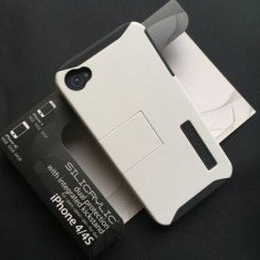 Husa Apple iPhone 4S iPhone 4 Incipio Silicrylic Dual Kickstand Alba foto