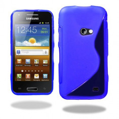 Husa Samsung i8530 Galaxy Beam Silicon Gel Tpu S-Line Albastra foto