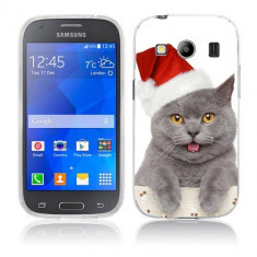 Husa Samsung Galaxy Ace 4 G357 Silicon Gel Tpu Model Craciun Christmas Kitty foto