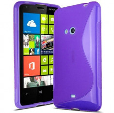 Husa Nokia Lumia 625 Silicon Gel Tpu S-Line Mov foto
