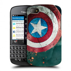 Husa BlackBerry Q10 Silicon Gel Tpu Model Captain America foto