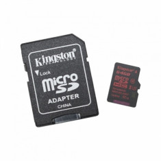 Card de memorie Kingston Micro SD 64 GB Clasa 10 UHS-I U3 Adaptor SD foto